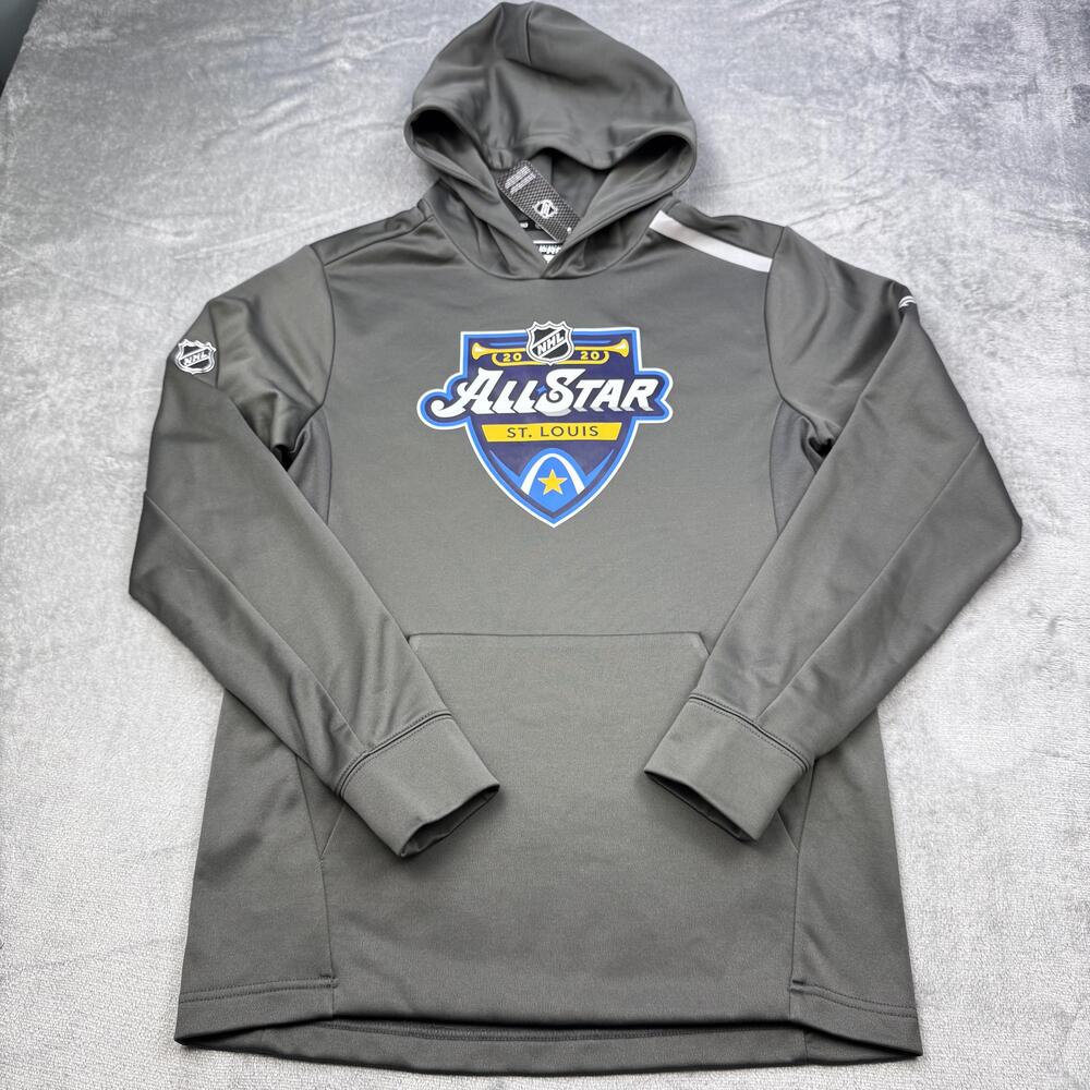 NHL All Star 2020 St Louis Hoodie Sweatshirt Mens Small Gray NHL Hockey Fanatics